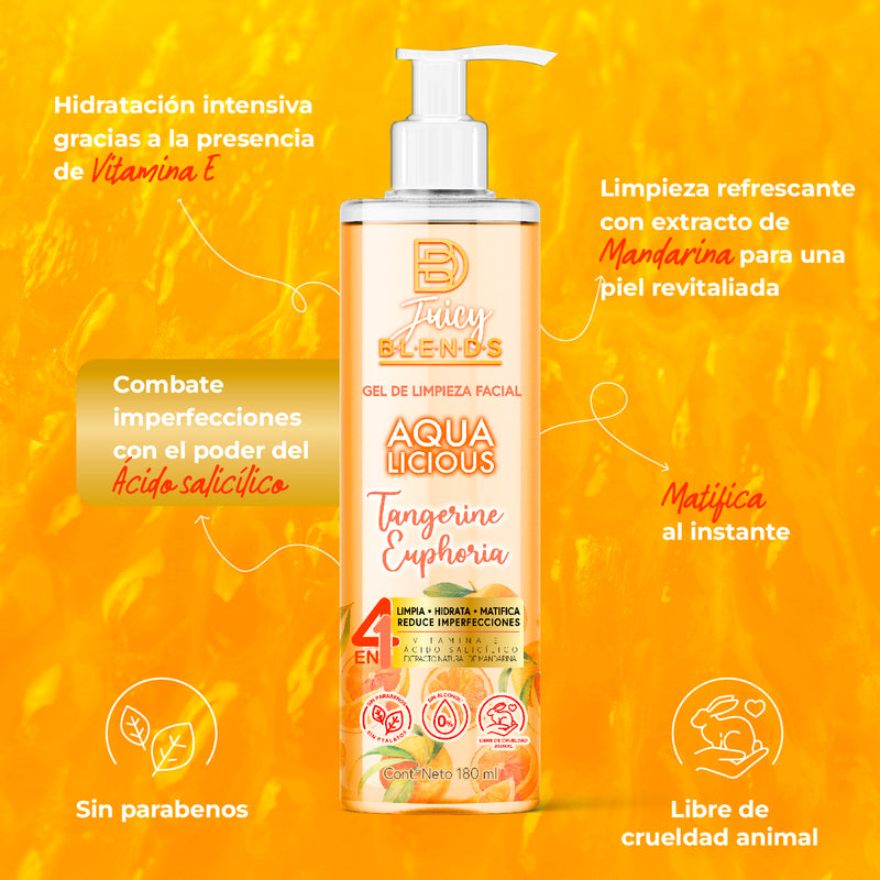 GEL DE LIMPIEZA FACIAL AQUALICIOUS TANGERINE EUPHORIA