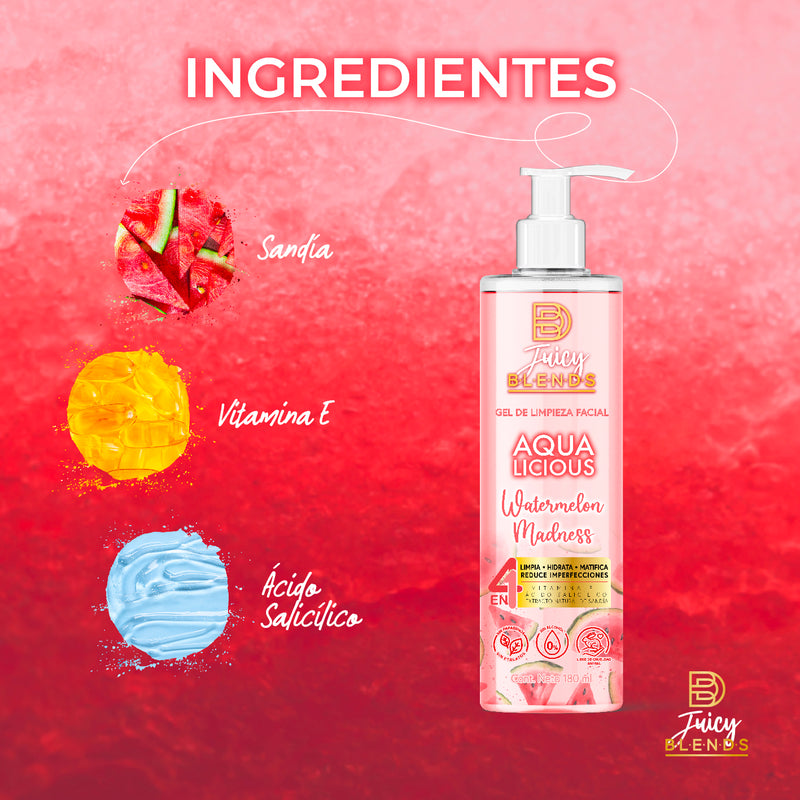 GEL DE LIMPIEZA FACIAL AQUALICIOUS WATERMELON MADNESS