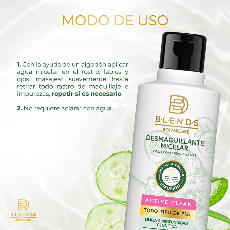 DESMAQUILLANTE MICELAR DETOX ACTIVE CLEAN